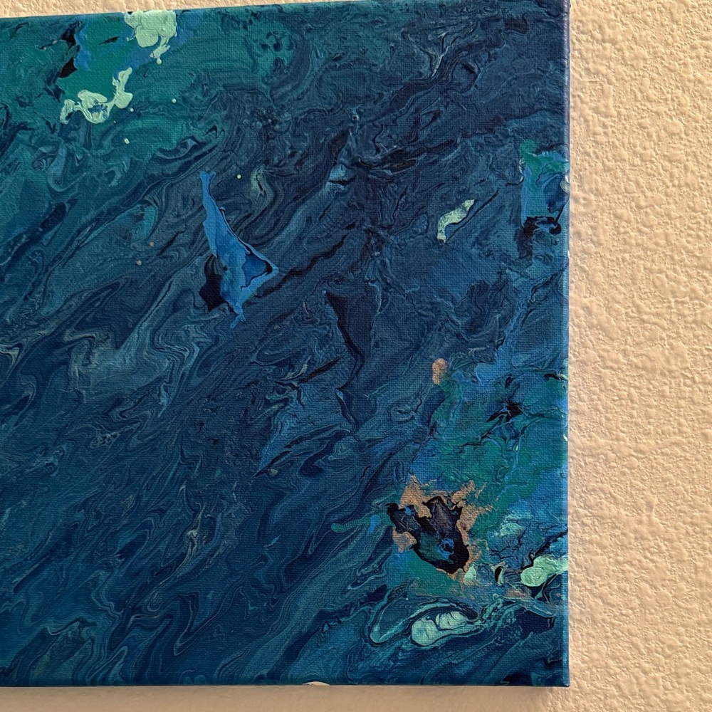 Oceanic Swirl Canvas Art - Picture 2 of 11
